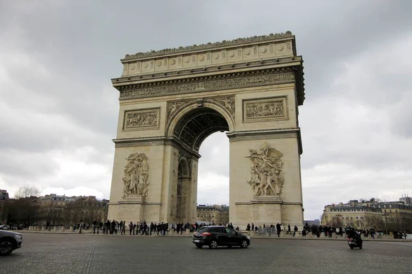 Charles Gaulle Etoile Zafer Kemeri Les Champs Elysees Paris Fransa — Stok fotoğraf