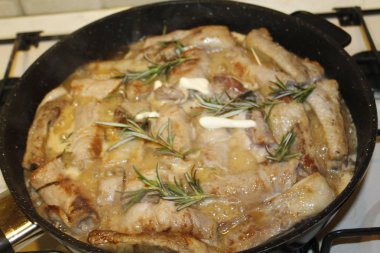 Biberiye ile et ruloları