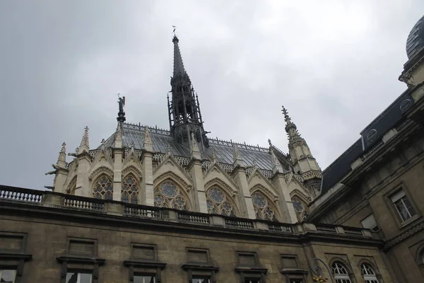 Sainte Chapelle Paryżu Słynnej Gotyckiej Kaplicy — Zdjęcie stockowe