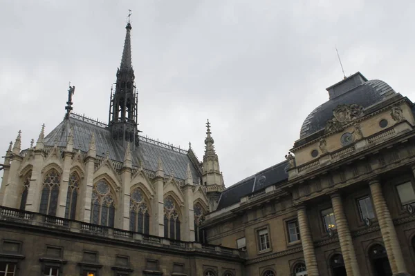 Sainte Chapelle Paris Célèbre Chapelle Gothique — Photo