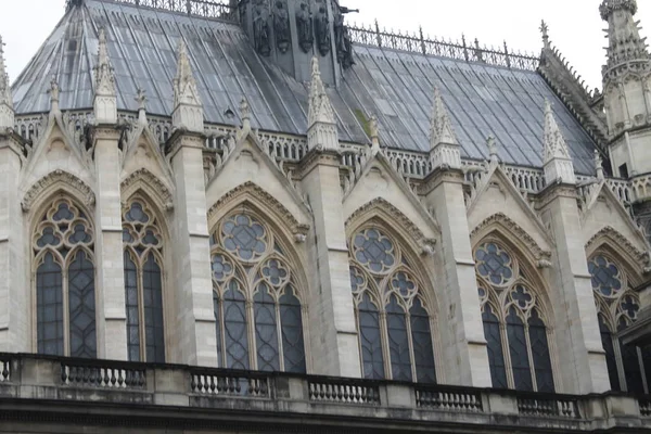 Sainte Chapelle Paris Berömda Gotiska Kapell — Stockfoto