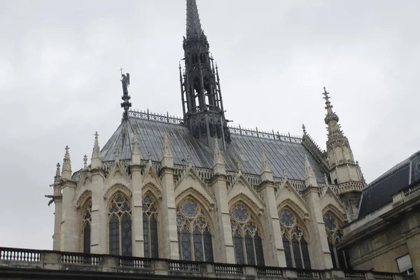 Capela Sainte Paris Famosa Capela Gótica — Fotografia de Stock