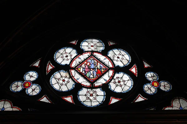 Kaplica Świętej Sainte Chapelle Paryżu Sainte Chapelle Jest Średniowieczne Gotyckiej — Zdjęcie stockowe