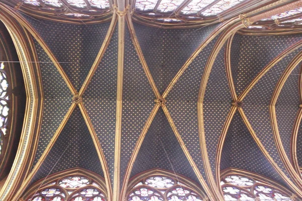 Capela Santa Sainte Chapelle Paris França Capela Sainte Uma Capela — Fotografia de Stock