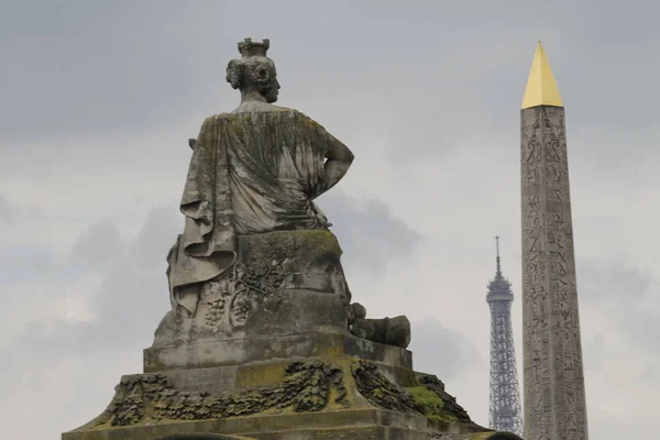 Obelisk Van Luxor Gebouwd Sinds 1836 Het Midden Van Place — Stockfoto