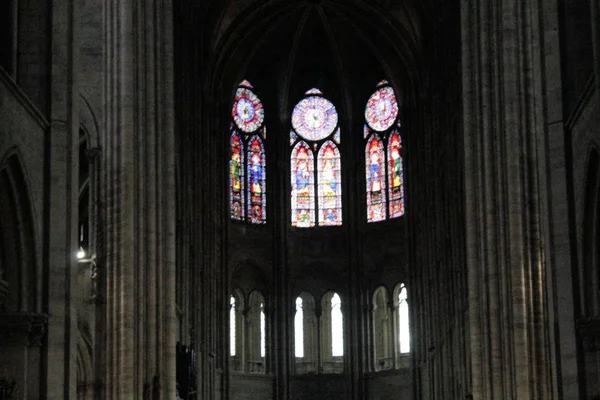 Cattedrale Notre Dame Parigi Francia Notre Dame Pari Una Cattedrale — Foto Stock