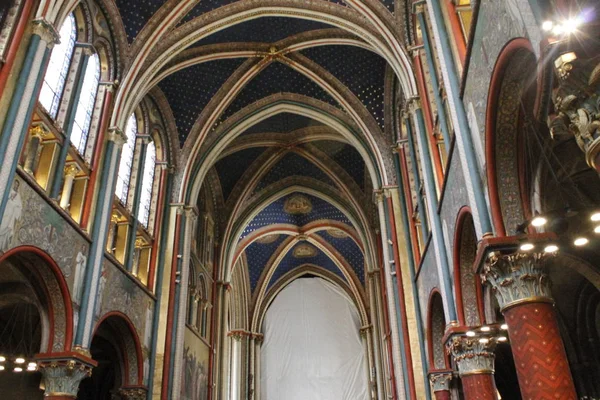 Interior São Sulpício Uma Igreja Católica Romana Paris Lado Leste — Fotografia de Stock