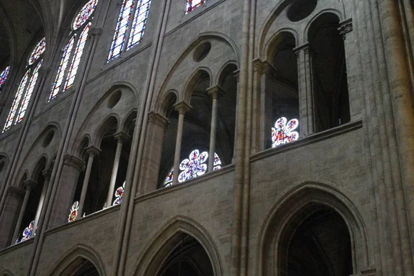 Interior Saint Sulpice Roman Catholic Church Paris East Side Place — Stock Photo, Image