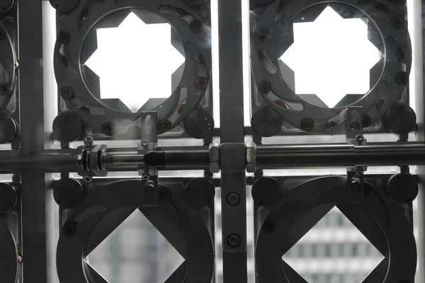 Architecture Metallic Geometric Form — Stock Photo, Image