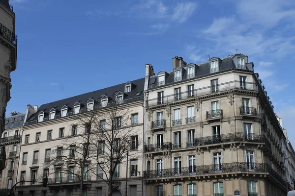 Традиционная Архитектура Подлинная Французская Архитектура Париже — стоковое фото