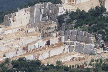 Botticino Kuzey İtalya'da mermer ocakları ile Dağları