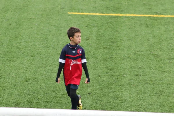 Brescia Italia Novembre 2018 Bambini Giocano Campionato Giovani Calciatori — Foto Stock