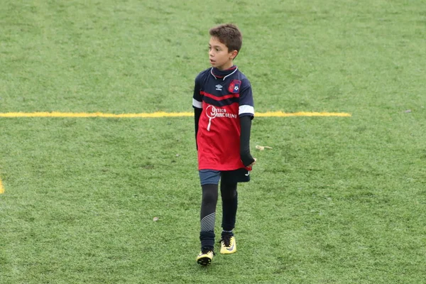 Brescia Italia Novembre 2018 Bambini Giocano Campionato Giovani Calciatori — Foto Stock