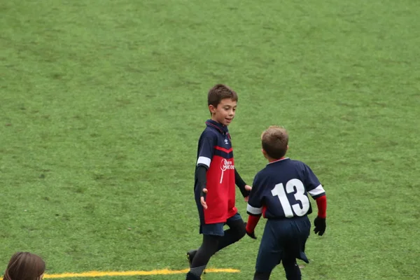 Brescia Italia Noviembre 2018 Niños Jugando Campeonato Para Los Jóvenes — Foto de Stock