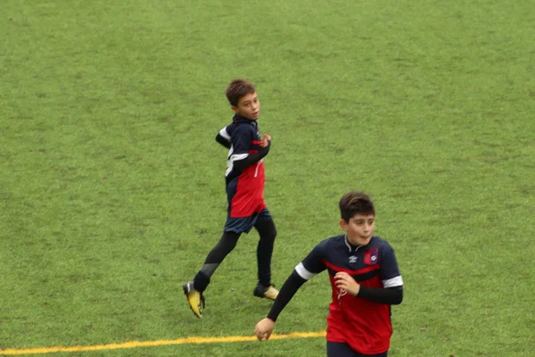 Brescia Italia Noviembre 2018 Niños Jugando Campeonato Para Los Jóvenes — Foto de Stock