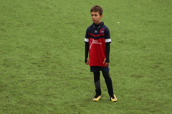 Brescia Italia Novembre 2018 Bambini Giocano Campionato Giovani Calciatori — Foto Stock