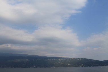Kuzey İtalya 'daki Garda Gölü manzarası