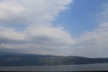 Kuzey İtalya 'daki Garda Gölü manzarası