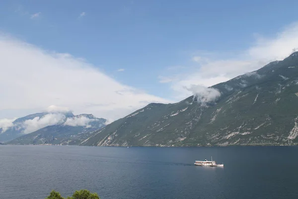 Paysage Lac Garde Dans Nord Italie — Photo