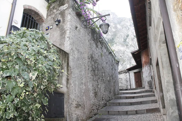 Antica Architettura Limone Sul Garda Sul Lago Garda Brescia Lombardia — Foto Stock