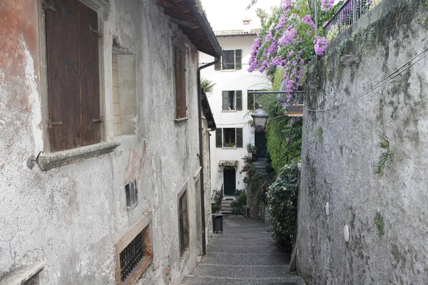 Old Architecture Limone Sul Garda Garda Lake Brescia Lombardy Italy — Stock Photo, Image