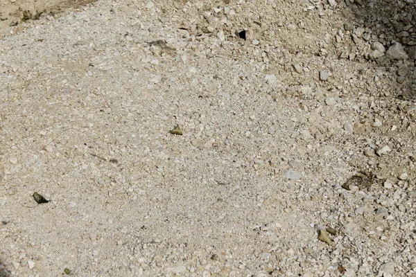 Textura Arena Con Pequeñas Rocas Partículas Para Una Textura Fondo — Foto de Stock