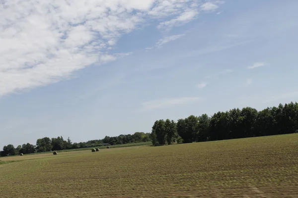 Paysage Avec Champs Agricoles Italie — Photo