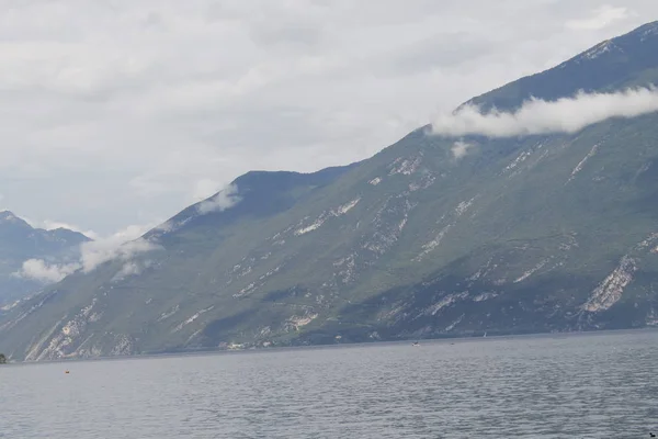 Vista Lago Garda Nel Nord Italia — Foto Stock