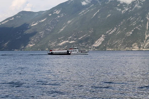 Vista Lago Garda Nel Nord Italia — Foto Stock