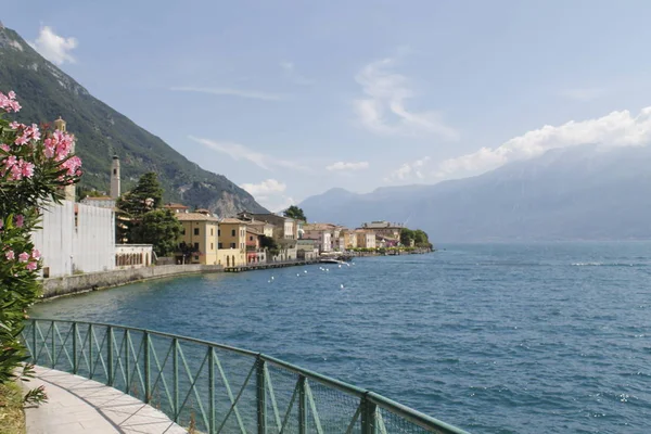 Cyklistické Cesty Stezky Přes Jezero Garda Limone Sul Garda Lombardie — Stock fotografie