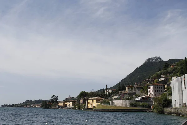 Vista Lago Garda Nel Nord Italia — Foto Stock