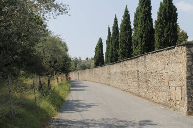 yolu ile Kuzey İtalya antik duvar