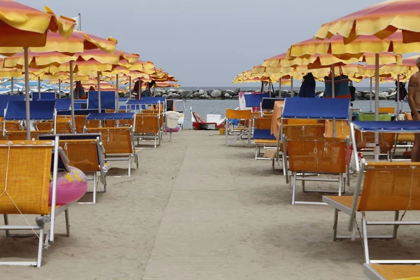 Spiaggia Sul Mare Adriatico Italia — Foto Stock