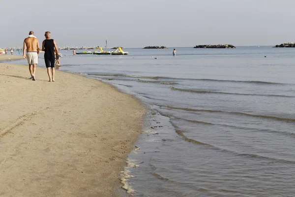 意大利亚得里亚海海滩的海岸 — 图库照片