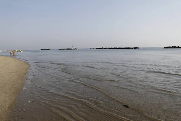 Küste Des Strandes Der Adria Italien — Stockfoto