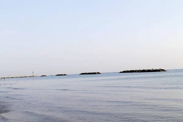 Paesaggio Con Cielo Mare Adriatico Italia — Foto Stock