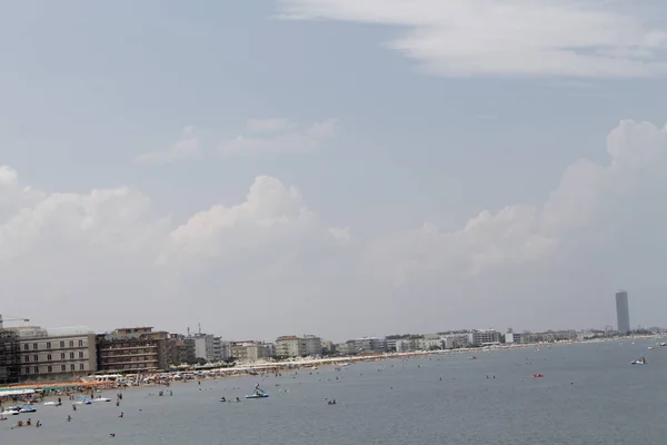 Paesaggio Con Cielo Mare Adriatico Italia — Foto Stock