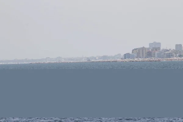 Paesaggio Con Cielo Mare Adriatico Italia — Foto Stock