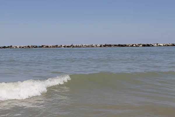 Paisaje Con Mar Adriático Italia — Foto de Stock