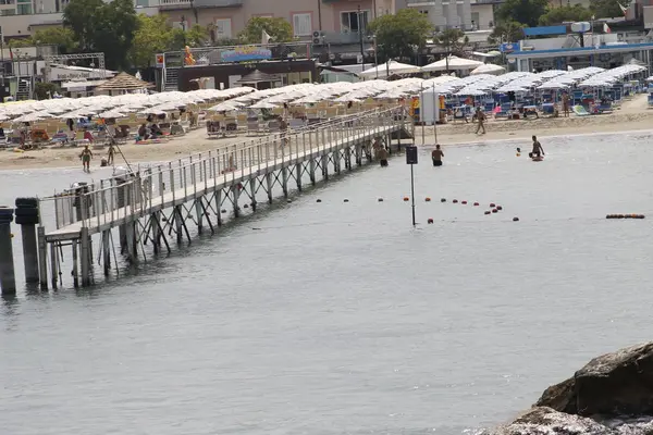 Узбережжі Пляж Адріатичному Морі Італії — стокове фото