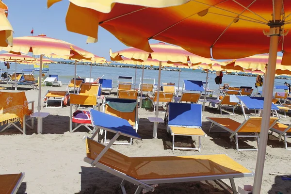 Strand Aan Adriatische Zee Italië — Stockfoto