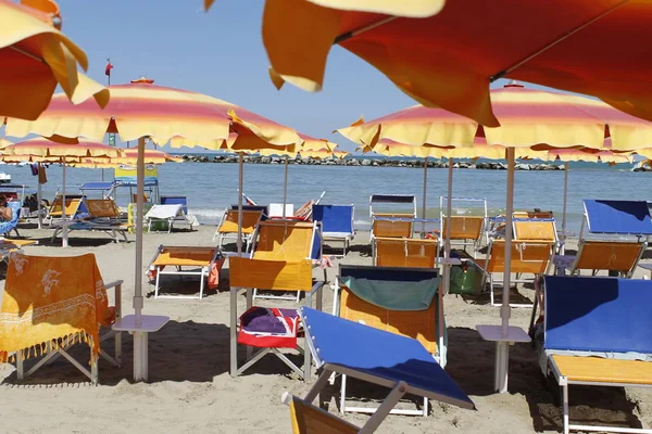 Spiaggia Sul Mare Adriatico Italia — Foto Stock