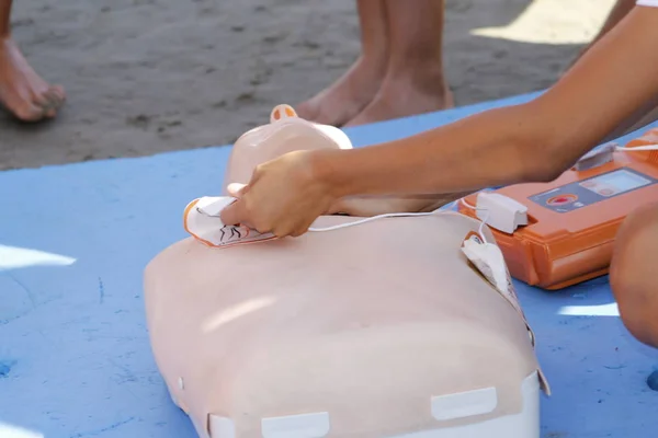 Resuscitation Technique Dummy First Aid Reanimation Crp Training Medicine Healthcare — Stock Photo, Image