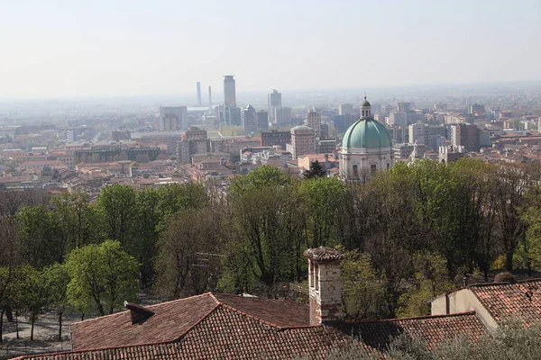 Vista Aérea Brescia Norte Italia — Foto de Stock