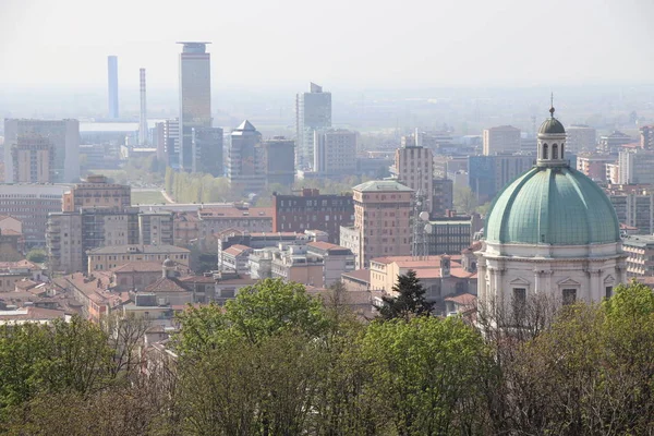 Vista Aérea Brescia Norte Italia — Foto de Stock