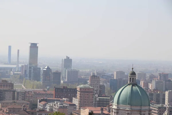 Brescia Kuzey Talya Daki Havadan Görünümü — Stok fotoğraf