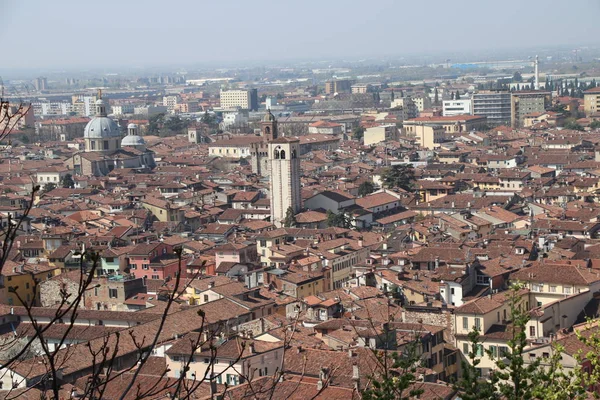 Letecký Pohled Brescia Severní Itálii — Stock fotografie