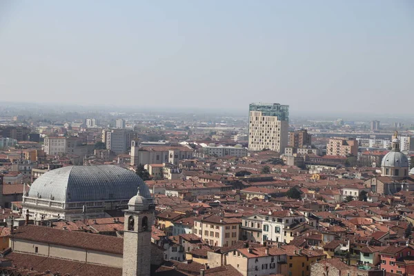 Vista Aérea Brescia Norte Italia — Foto de Stock