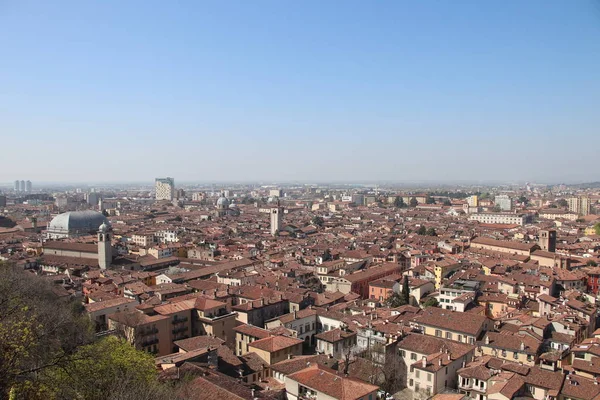 Letecký Pohled Brescia Severní Itálii — Stock fotografie