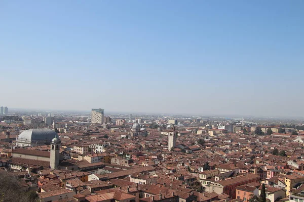 Letecký Pohled Brescia Severní Itálii — Stock fotografie